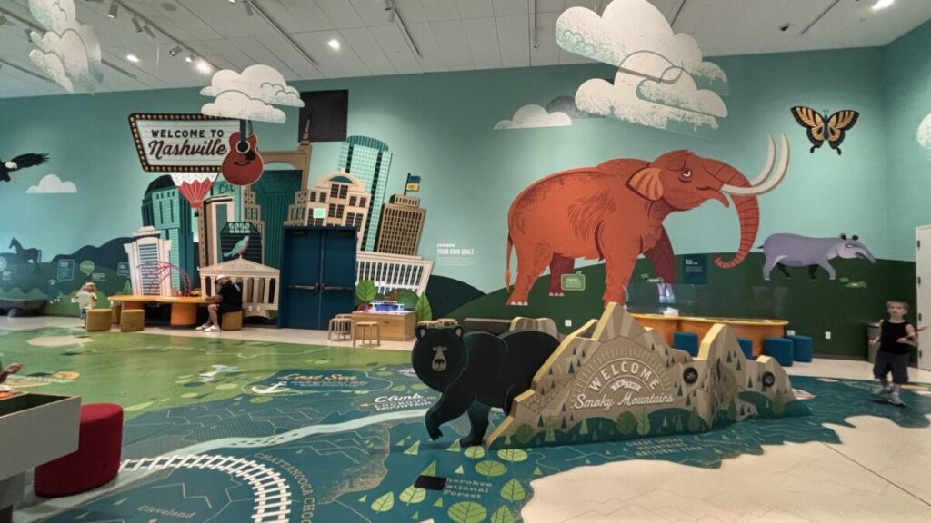 州立博物館内にあるナッシュビルをテーマにした子ども向けプレイエリア