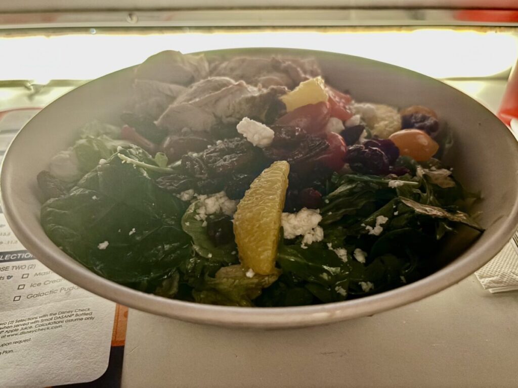 サイファイダインインシアターで食べたサラダ